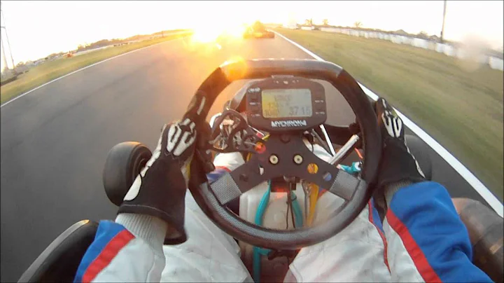 Practice at North Texas Kartway on board with Conn...