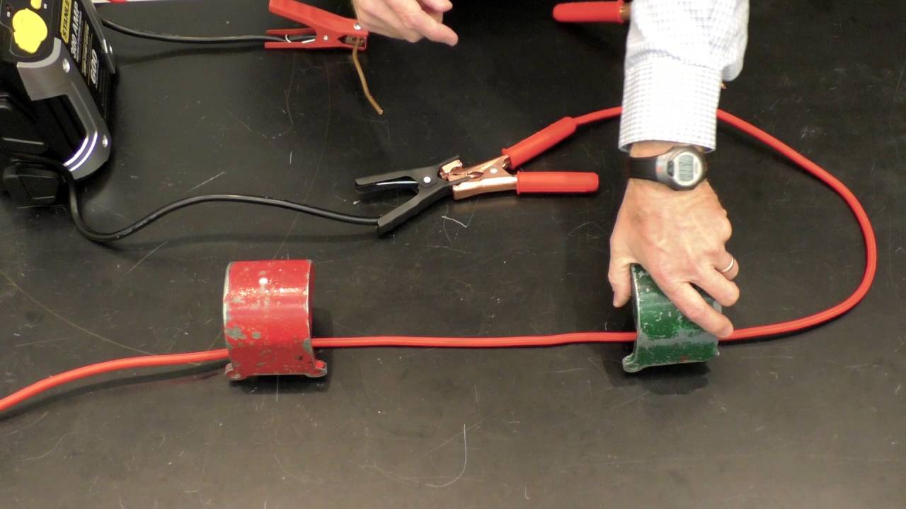 Force on a Wire Demo Jumper Cable YouTube