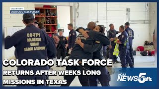 Colorado Task Force One Returns After Aiding Texas Flood Recovery