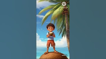 Cậu bé có sở thích uống nước dừa với công nghệ Ai(Leonardo ai,gpt,bvee).