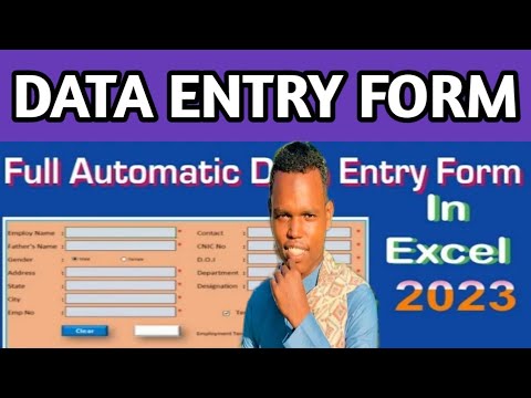 HOW TO CREATE DATA ENTRY FORM IN EXCELL | 2022-23 - YouTube