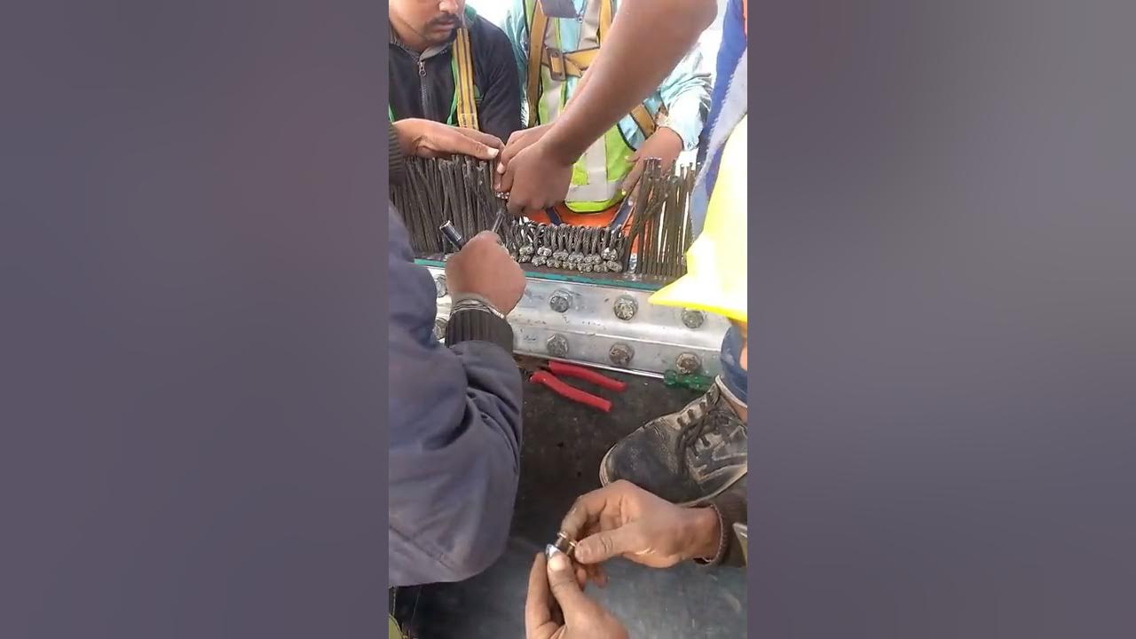 Bucket elevator steel cord belt joint process YouTube