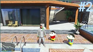 GTA 5 EPISODE #2 FRANKLIN AND SHINCHAN STEALING EXPENSIVE CAR WITH POLICE
