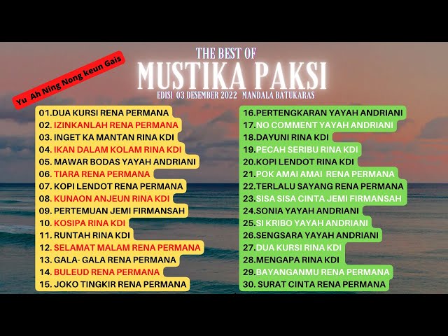 MP3 MUSTIKA PAKSI Edisi 03 Desember Mandala Batukaras Cijulang Pangandaran class=