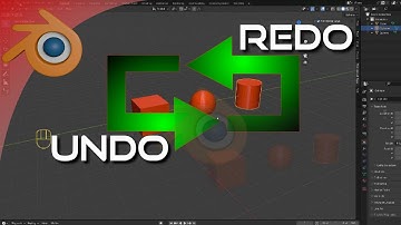 How to undo and Redo things actions in Blender
