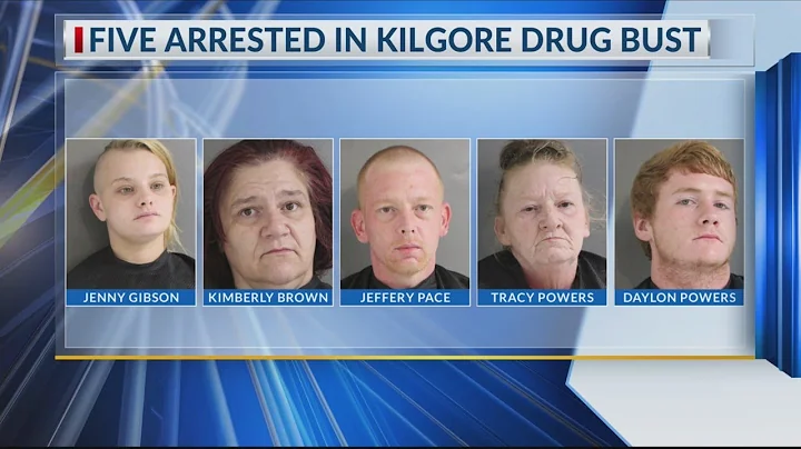 5 arrested in Kilgore after search warrant reveals...