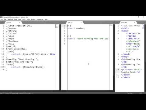 SASS Tutorials: Data types in SASS #3
