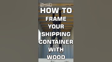 2x4" WOOD Framing in a Shipping Container Home #diy #shippingcontainerhome