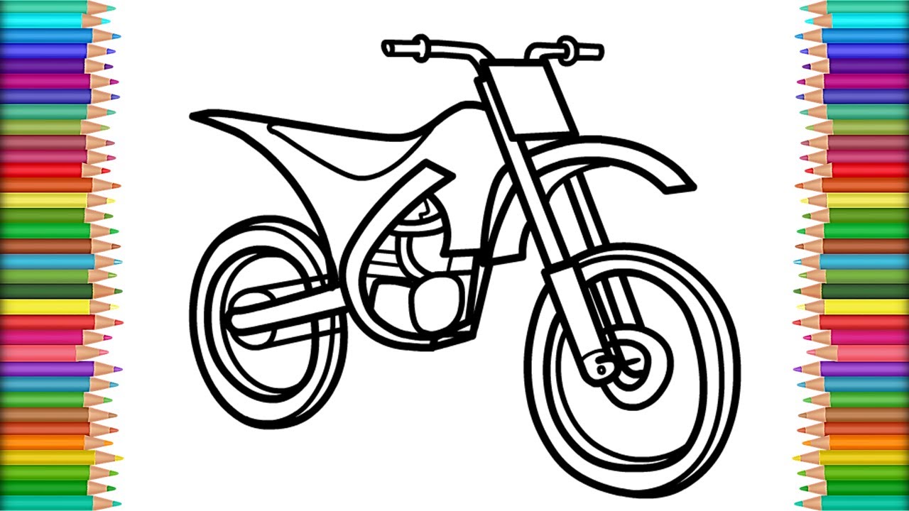 Cómo Dibujar una Moto 🏍 Dibujo de una Motocicleta 🏍 Paso a Paso - Dibujo  Fácil - Moto de Carrera - thptnganamst.edu.vn
