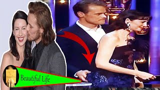 Outlander: Revealing a relationship behind the screen of Sam Heughan & Caitriona Balfe.