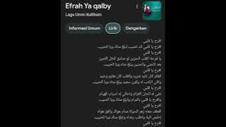 Karaoke gambus ifroh ya albi oum kalthoum