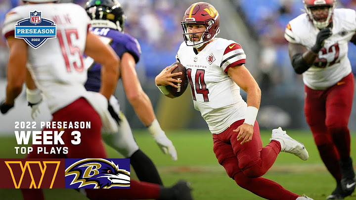 Washington Commanders Highlights vs. Baltimore Ravens | 2022 Preseason Week 3