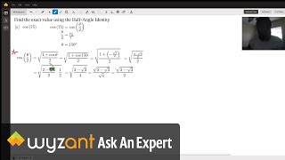 Greetings! This video contains how to find the exactly value of cos(75) using a Half-Angle Identity!