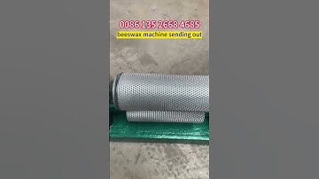 We are sending the beeswax foundation machine