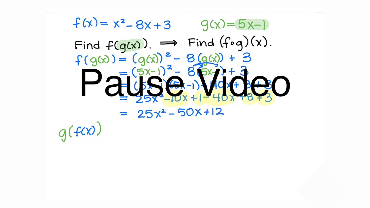 Composite Functions 2 - YouTube