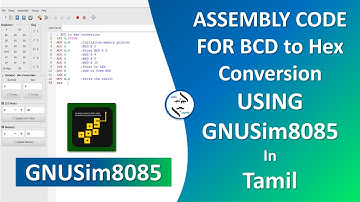BCD to Hex Conversion |  BCD to hex code | BCD to binary code conversion in 8085