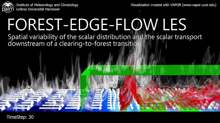 Large-Eddy Simulation of the Scalar Transport in a Forest-Edge Flow