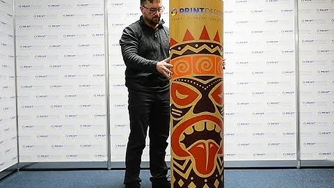 Folding Cardboard Totem Display Stands