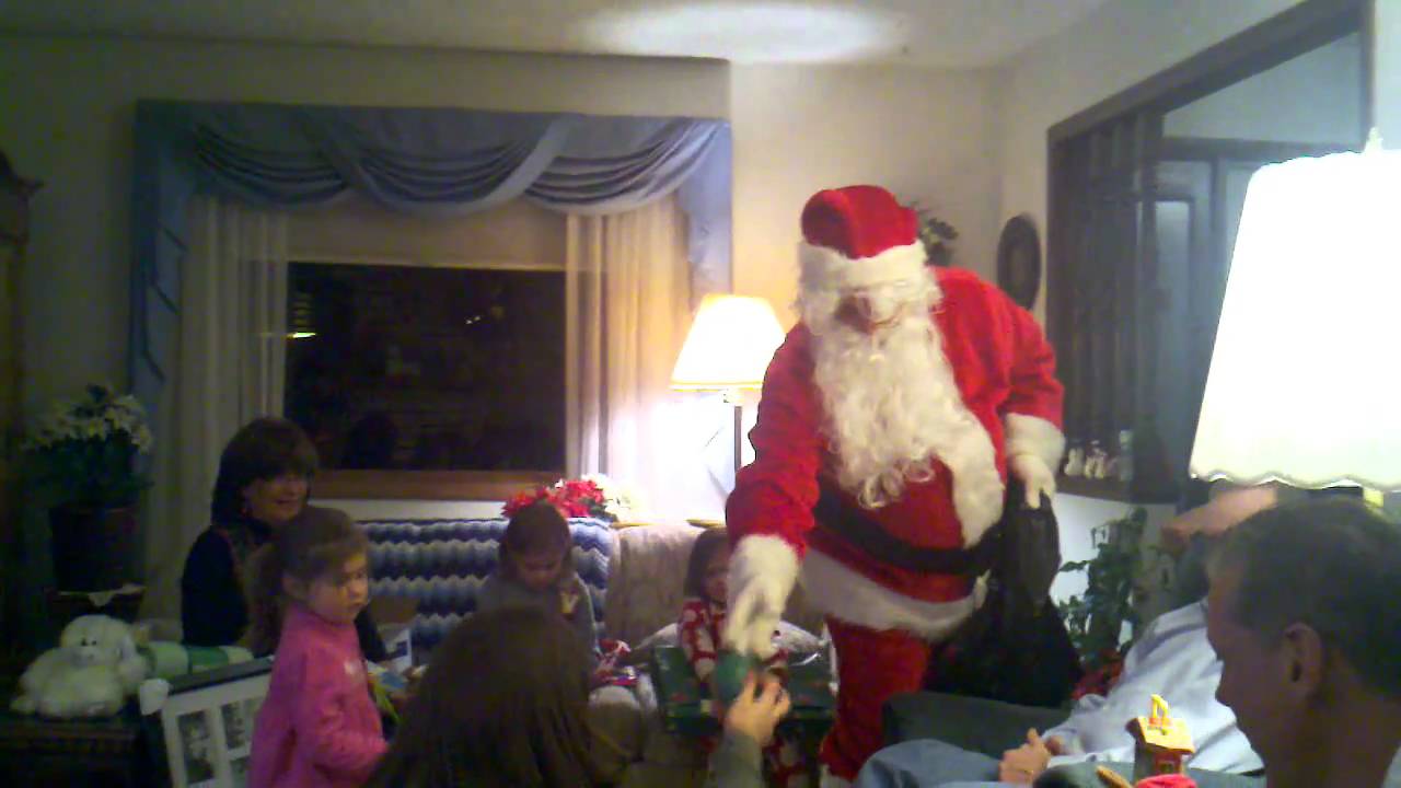 Santa Visits Herring Family Christmas 2010