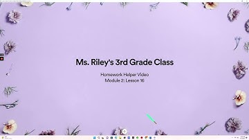 Module 2: Lesson 16 Homework - Ms. Riley