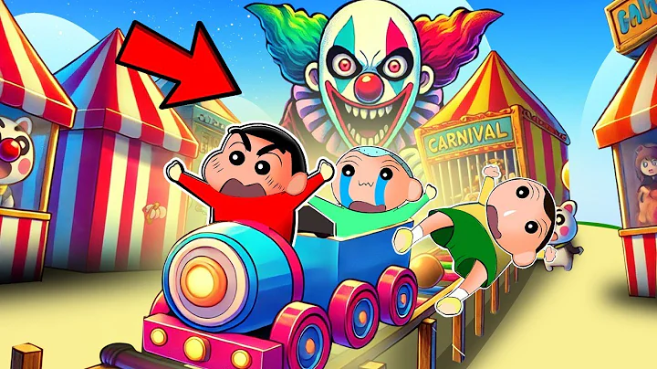 Shinchan And His Friends Trying To Escape Carnival Of Terror 😱🔥 | Shinchan Roblox Funny Game 😂
