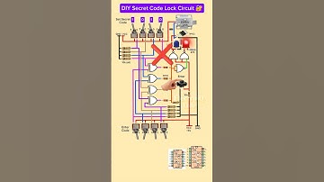 #diyPassword Code Door Lock System🔐| Using Logic Gates - No Arduino #shorts #tech #circuit #security