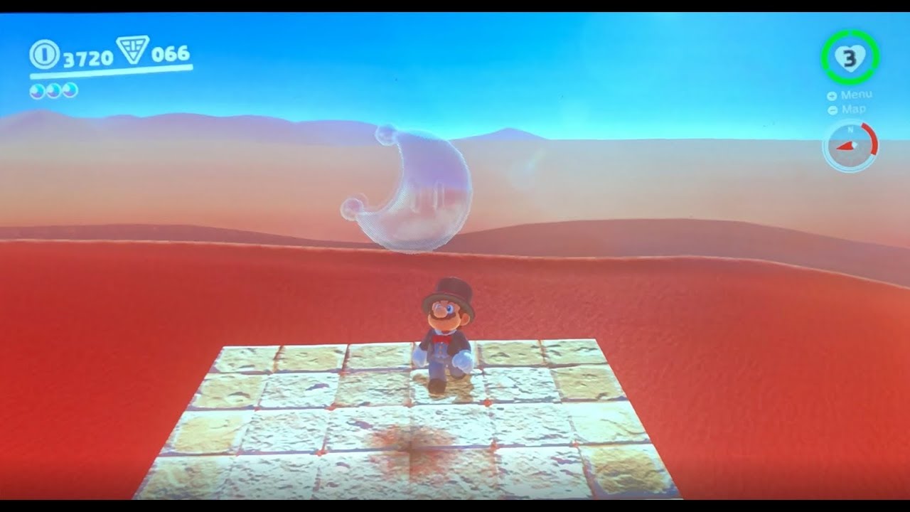 Super Mario Odyssey : How to Get On the Eastern Pillar Moon in Sand Kingdom  (Moon 76) 