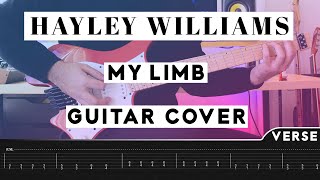 Celebrity Hayley Williams - My Limb Guitar Cover || Screen TAB Play Along Profile