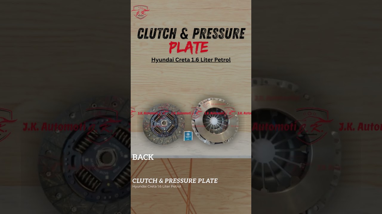 Hyundai Creta 1.6L Petrol | Clutch & Pressure Plate Set | J.K. Automotive India 