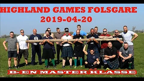 Highland games Folsgare 2019: B & MASTER -klasse: