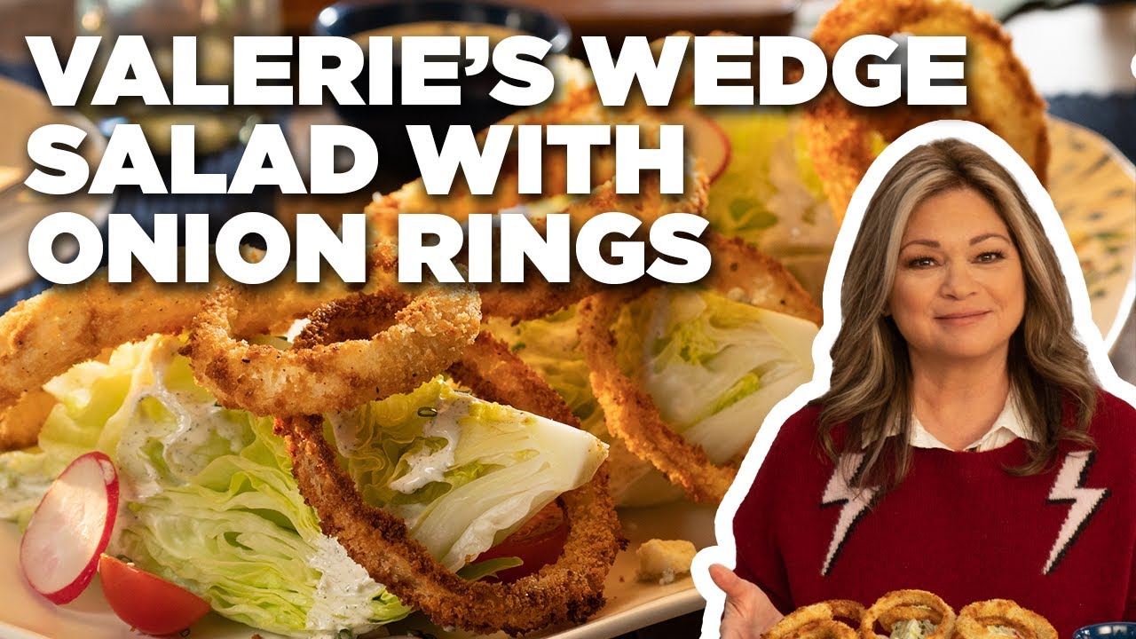 Valerie Bertinelli's Wedge Salad with Crispy Onion Rings Valerie's