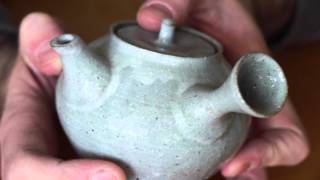 Glazed Banko-yaki kyusu by Taisen