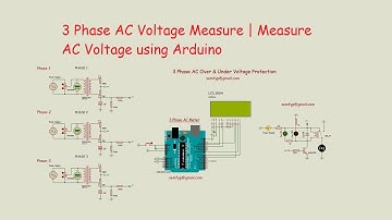 3 Phase AC Voltage Measure | Measure AC Voltage using Arduino