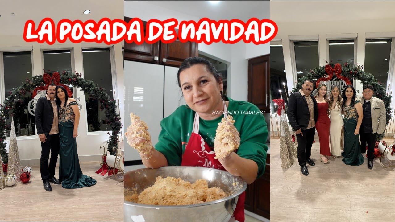 HACIENDO TAMALES PARA LA POSADA