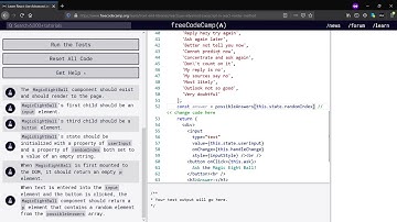 React: Use Advanced JavaScript in React Render Method-FreeCodeCamp org(Day-13)