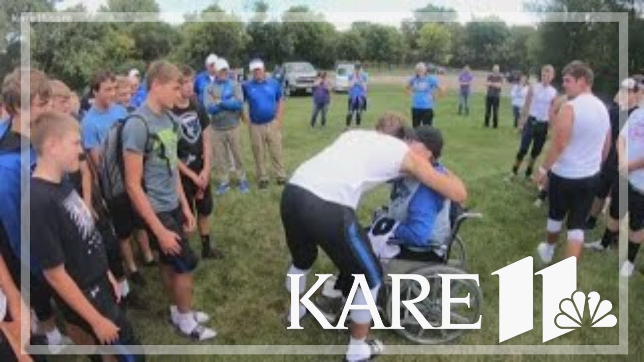 football score In SW Minnesota, football team's bus driver gets a surprise