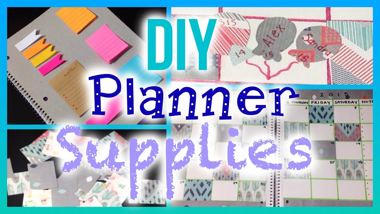 DIY Planner Supplies! YouTube