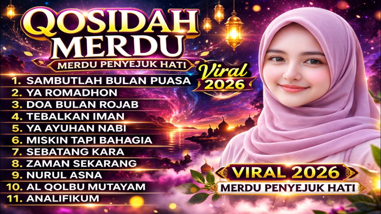 QOSIDAH GAMBUS NONSTOP! JUDUL LAGU KOSIDAHAN SHOLAWAT TERBARU 2026 PENYEJUK HATI PALING MERDU