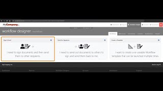 Ad Hoc Workflow: Sign & Send