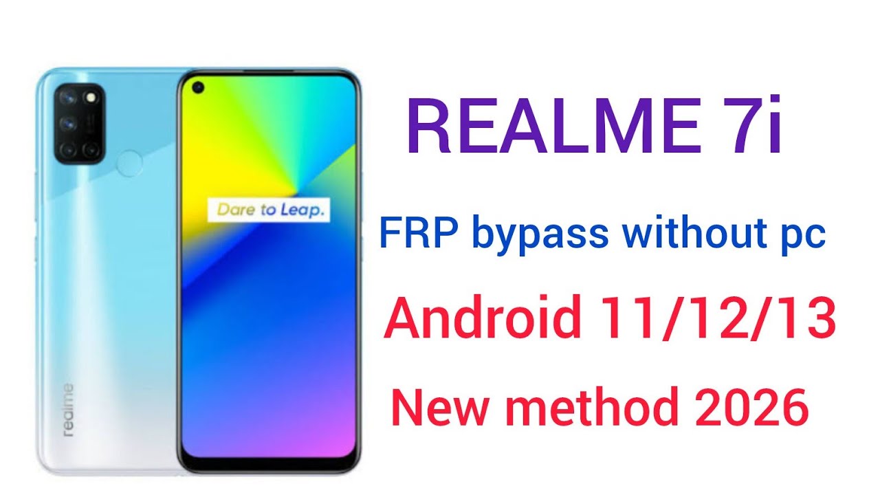 REALME 7i || FRP BYPASS WITHOUT PC || ANDROID VERSION 11/12/13 || NEW METHOD 2026 