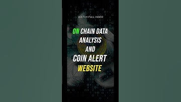On-chain Data Analysis and Coin Alert website #cryptolearning #crypto #bitcointrading  #education