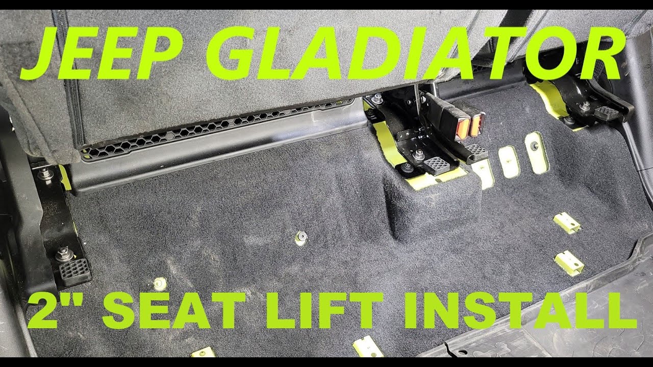 FOX ACOUSTICS JEEP GLADIATOR TRUCK 2 INCH SEAT LIFT KIT INSTRUCTIONS