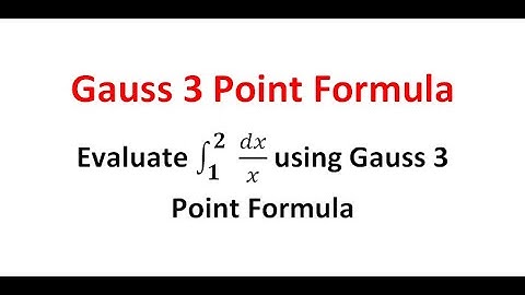 Gauss 3 Point Formula l Numerical Methods l Gauss 3 Point Formula in tamil