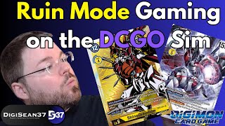 Playing ShineGreymon Ruin Mode Turbo on the DCGO Sim | Digimon Card Game | BT16 Beginning Observer