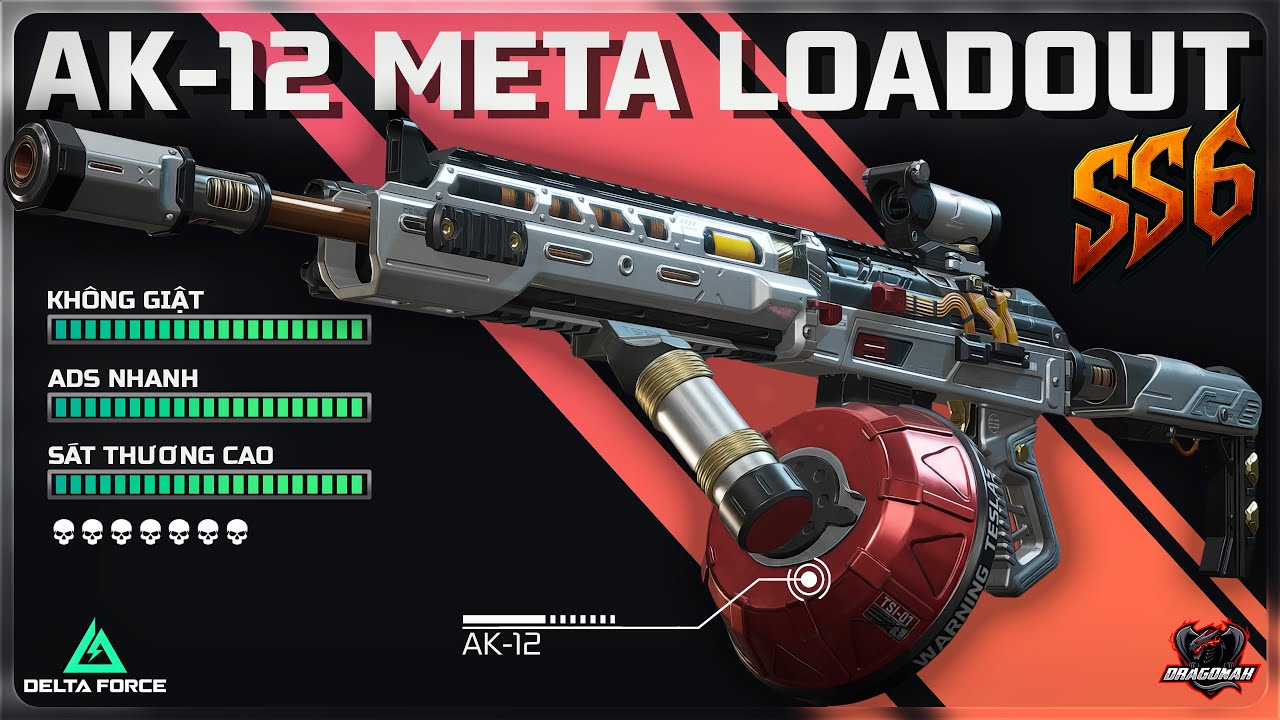 AK12 META LOADOUT - TỐC ĐỘ BẮN CHÓNG MẶT, ADS NHANH, TTK CỰC NGẮN | HƯỚNG DẪN DELTA FORCE | DRAGONAK