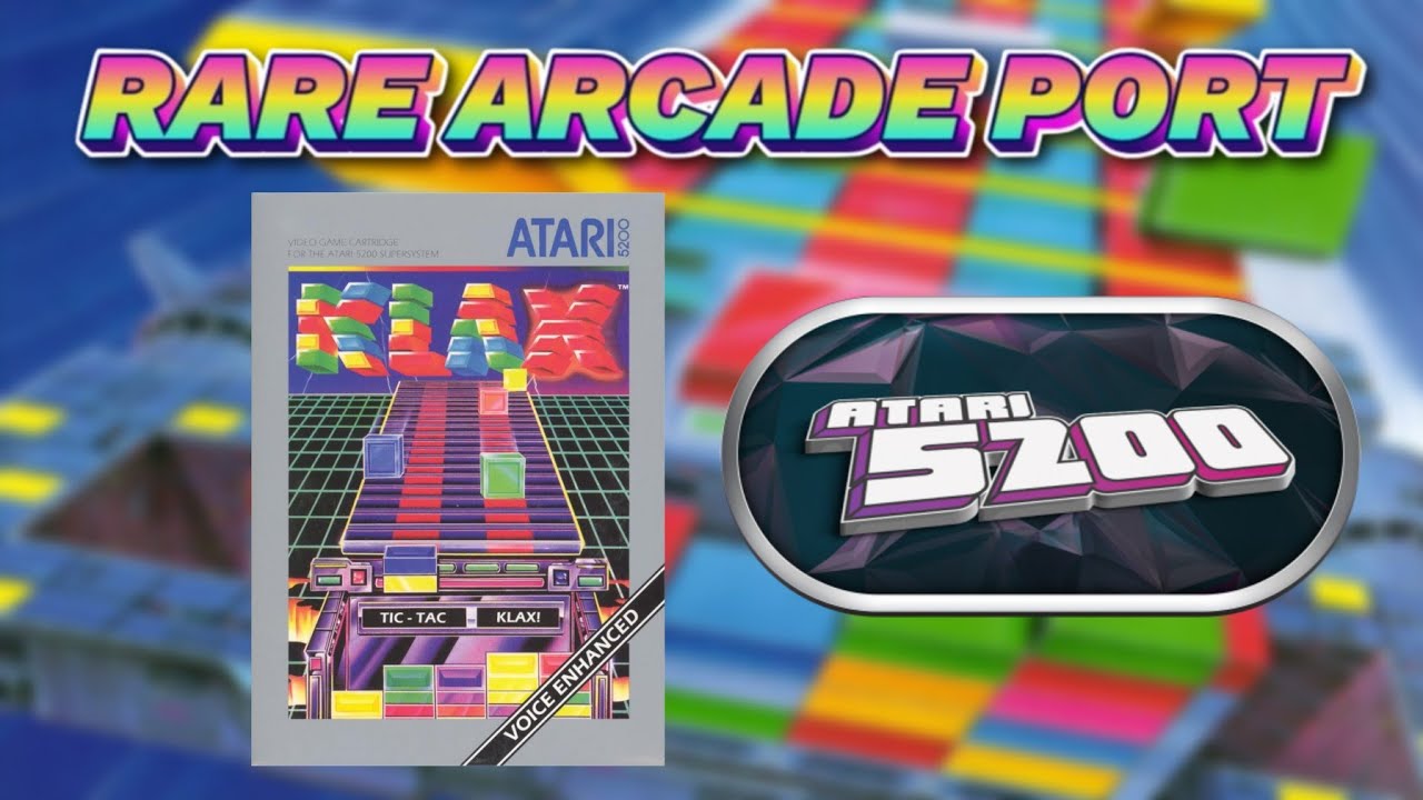 Klax - Atari 5200 - Rare Arcade Port