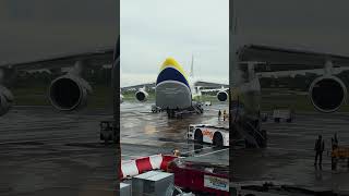 Antonov AN124-100 cargo door closing at Belfast International Airport #antonov #belfast #an124