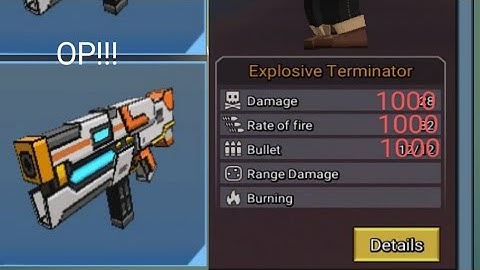 Explosive Terminator is Op in Build and Shoot. (Blockman Go)