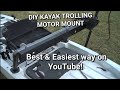 Part 1, How to make a trolling motor mount for your Kayak. Ascend 128T Yak power