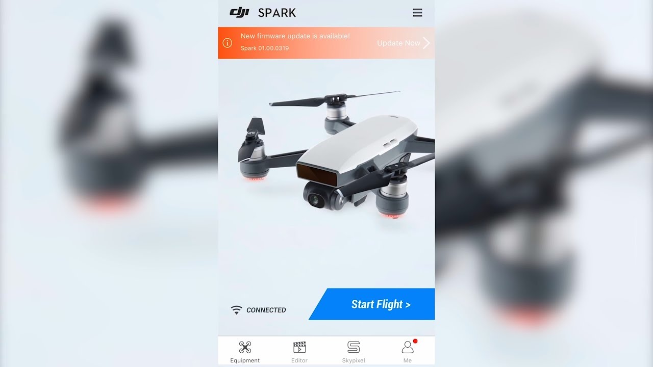 DJI Spark - チュートリアル「ファームウェアのアップデート」